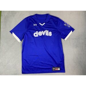 Duke Blue Devils Under Armour Baseball Jersey Men's Large #40 EUC